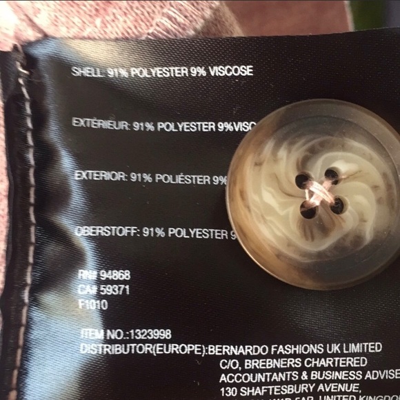 NWOT Bernardo Open-Front Overcoat in Blush Pink - Picture 8 of 9